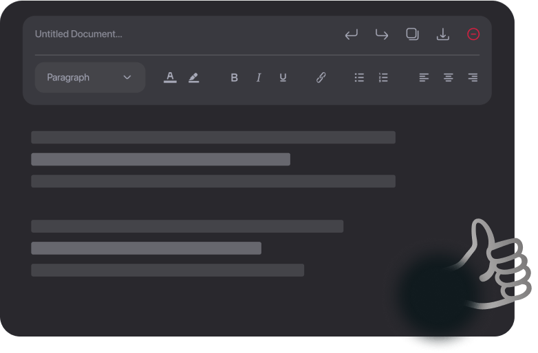 Review the results, make quick edits if needed, and export with one click—you're ready to share!